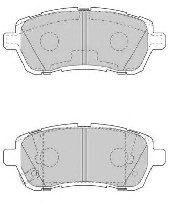Комплект тормозных колодок, дисковый тормоз WAGNER 24284
