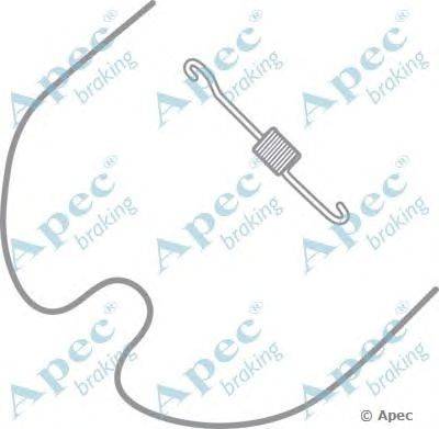 Комплектующие, тормозная колодка APEC braking KIT2029