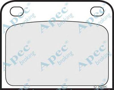 Комплект тормозных колодок, дисковый тормоз APEC braking PAD594