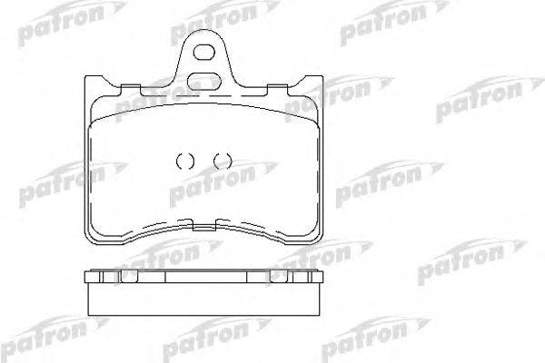 Комплект тормозных колодок, дисковый тормоз PATRON PBP1070