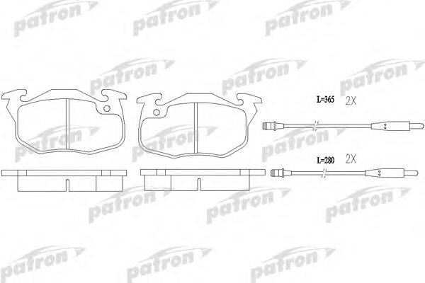 Комплект тормозных колодок, дисковый тормоз PATRON PBP730