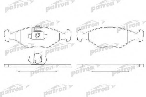 Комплект тормозных колодок, дисковый тормоз PATRON PBP896