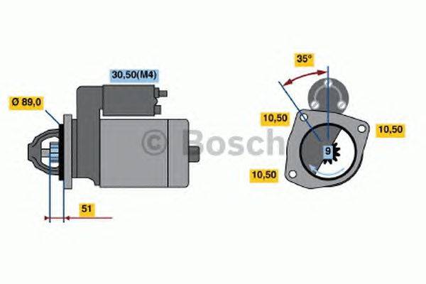 Стартер BOSCH 0 001 368 030