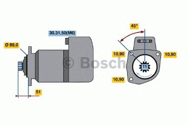 Стартер BOSCH 0 001 417 002