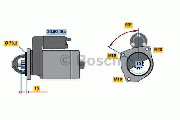 Стартер BOSCH 1039