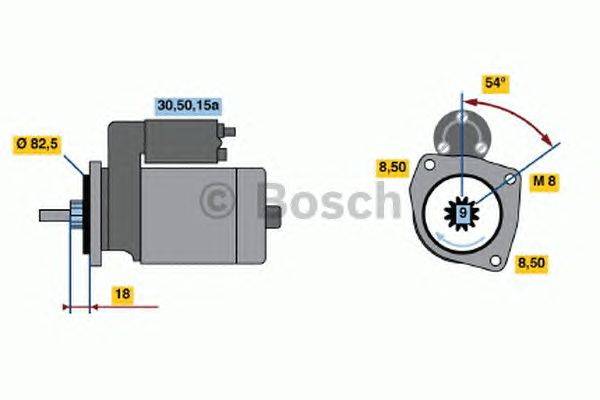 Стартер BOSCH 0986010480