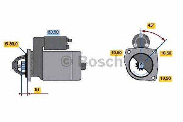 Стартер BOSCH 1134