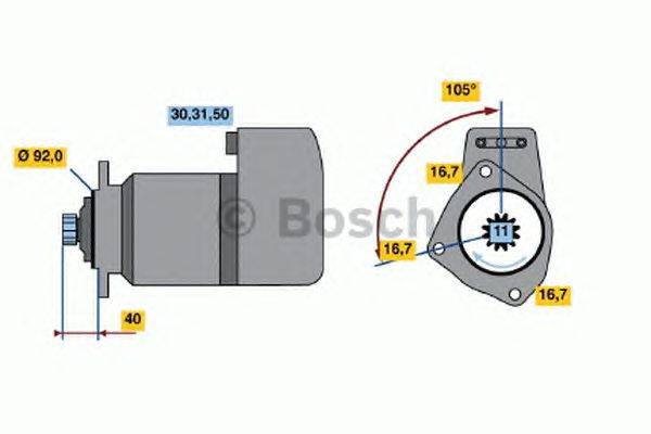 Стартер BOSCH 0 986 011 430