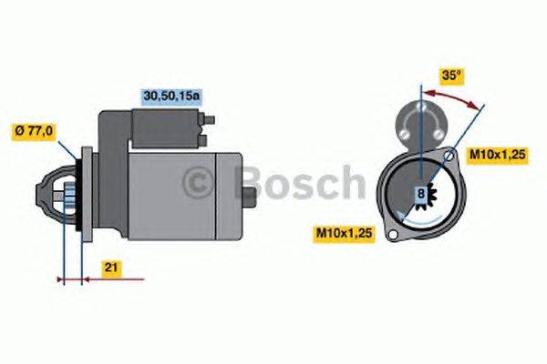 Стартер BOSCH 0 986 012 171