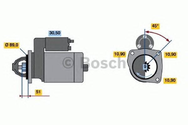 Стартер BOSCH 0 986 012 750