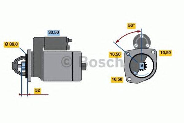 Стартер BOSCH 0 986 012 780