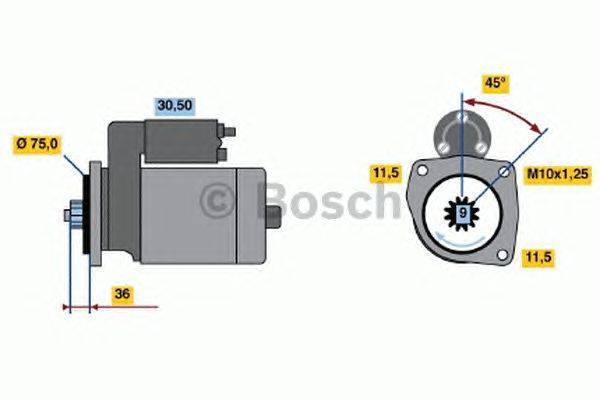 Стартер BOSCH 0986012851