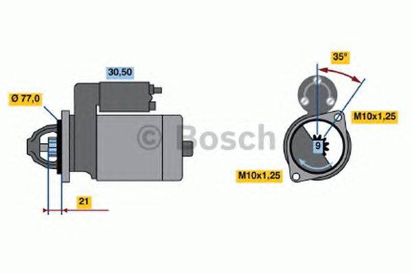 Стартер BOSCH 0 986 014 171