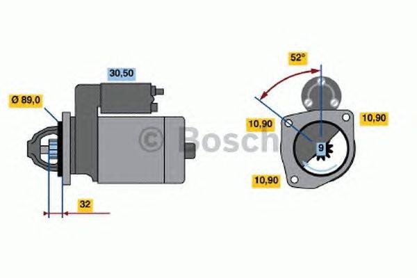 Стартер BOSCH 1655