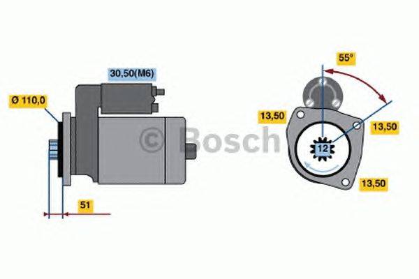 Стартер BOSCH 2149