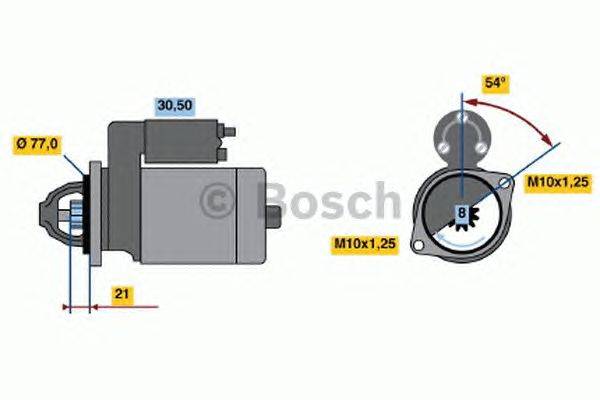 Стартер BOSCH 0 986 022 591