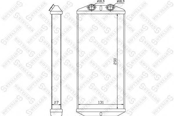 Теплообменник, отопление салона STELLOX 10-35140-SX