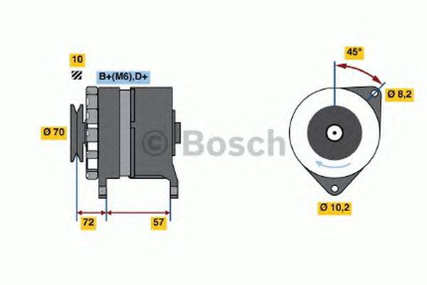 Генератор BOSCH 0 986 034 730