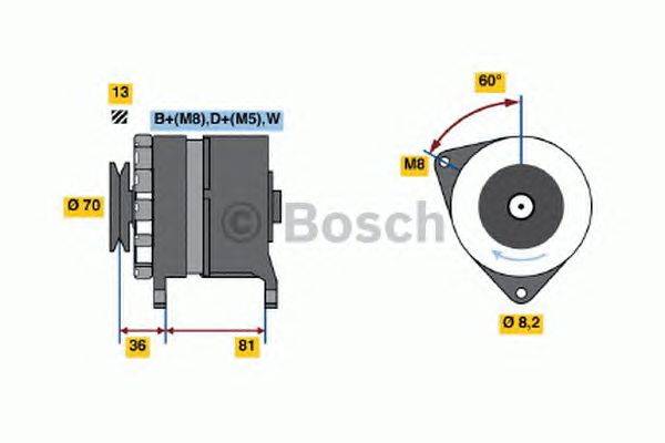 Генератор BOSCH 0 986 036 000