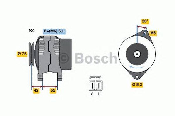 Генератор BOSCH 0986040551