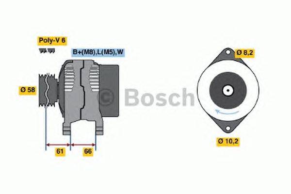 Генератор BOSCH 0986042041