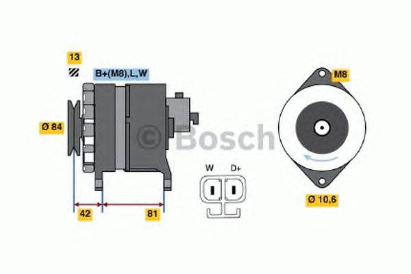 Генератор BOSCH 0986043941