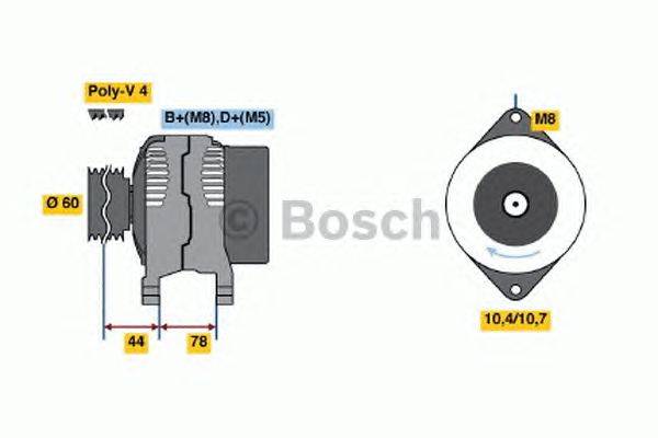 Генератор BOSCH 0 986 044 801