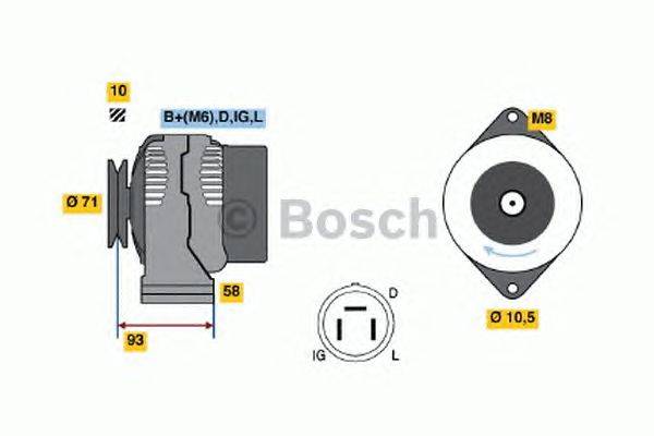 Генератор BOSCH 4508