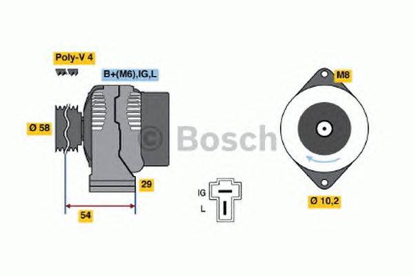 Генератор BOSCH 4544