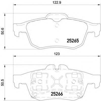 Комплект тормозных колодок, дисковый тормоз HELLA PAGID 8DB 355 017-341