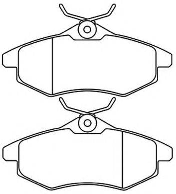 Комплект тормозных колодок, дисковый тормоз ASVA AKD-0207