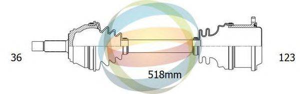 Приводной вал ODM-MULTIPARTS 18-211420