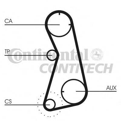 Комплект ремня ГРМ CONTITECH CT872K1