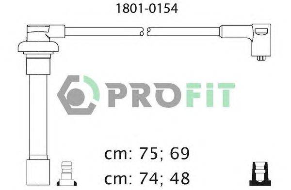 Комплект проводов зажигания PROFIT 1801-0154