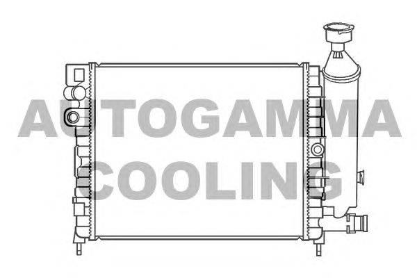 Радиатор, охлаждение двигателя AUTOGAMMA 100152