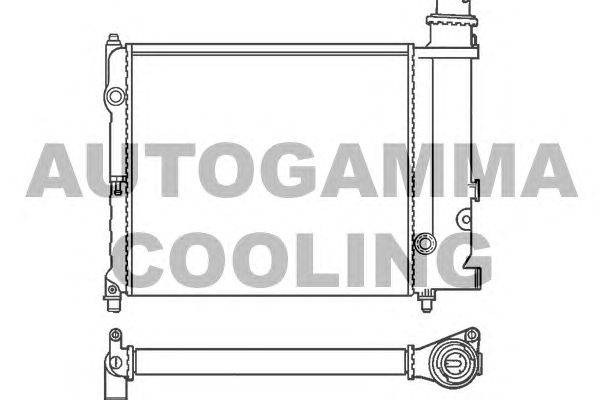 Радиатор, охлаждение двигателя AUTOGAMMA 100161