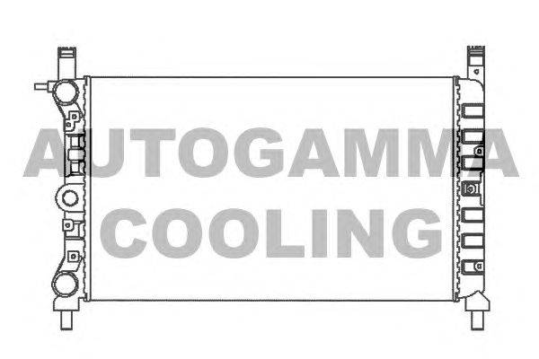 Радиатор, охлаждение двигателя AUTOGAMMA 100288