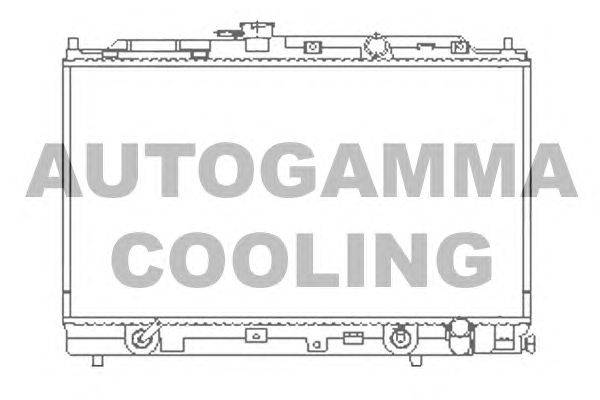 Радиатор, охлаждение двигателя AUTOGAMMA 100415