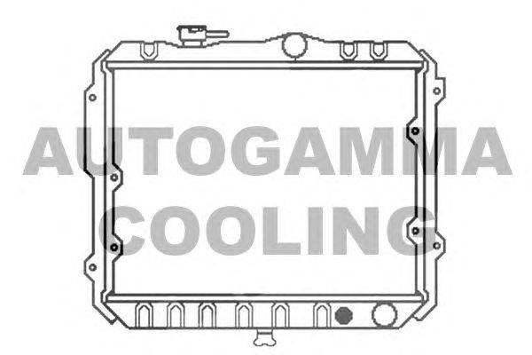 Радиатор, охлаждение двигателя AUTOGAMMA 100563