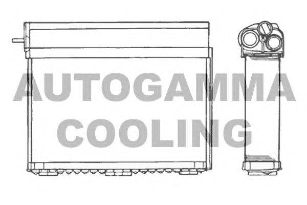 Теплообменник, отопление салона AUTOGAMMA 101625
