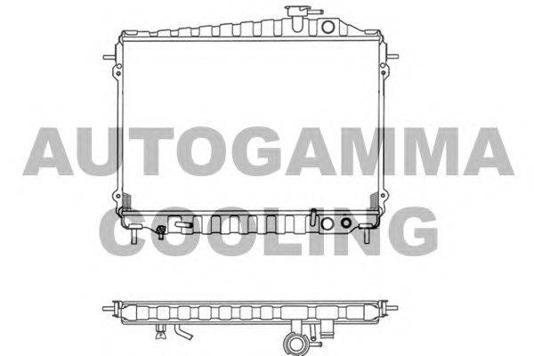 Радиатор, охлаждение двигателя AUTOGAMMA 102102