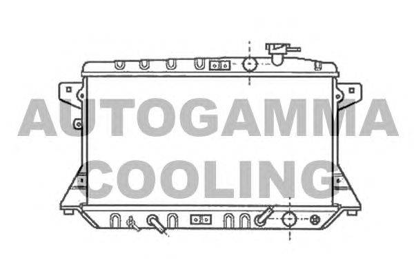 Радиатор, охлаждение двигателя AUTOGAMMA 102117