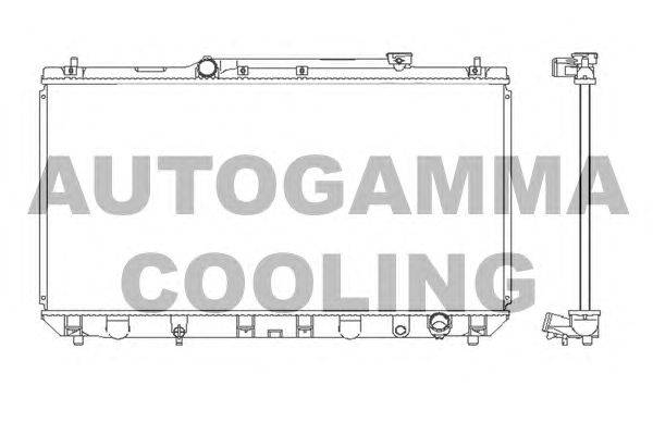 Радиатор, охлаждение двигателя AUTOGAMMA 102354