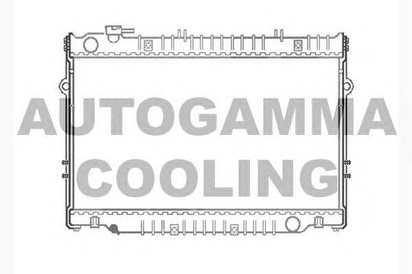 Радиатор, охлаждение двигателя AUTOGAMMA 102366