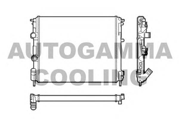 Радиатор, охлаждение двигателя AUTOGAMMA 103177