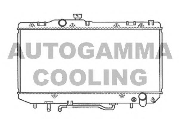 Радиатор, охлаждение двигателя AUTOGAMMA 103784