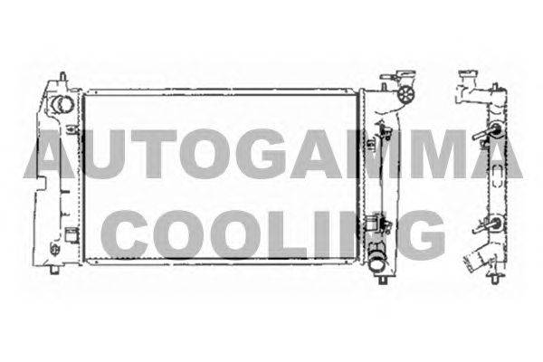 Радиатор, охлаждение двигателя AUTOGAMMA 104197