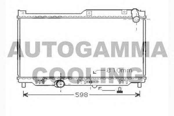 Радиатор, охлаждение двигателя AUTOGAMMA 104286