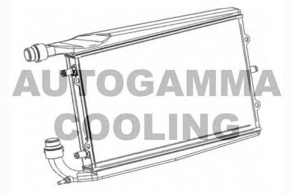 Радиатор, охлаждение двигателя AUTOGAMMA 104369