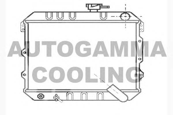 Радиатор, охлаждение двигателя AUTOGAMMA 104547